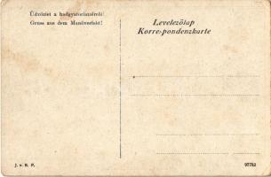 1912 Szeptember 9. Üdvözlet a délmagyarországi csanádmegyei Királyhadgyakorlatok emlékéül, Ferenc Jó...