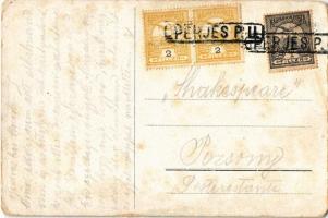 1911 Sztropkó-Felsővízköz, Stropkov-Svidník; Üdvözlet a nagyhadgyakorlatokról! Ferenc József / Gruss...