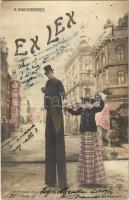 1905 Budapest, Ex Lex. A nagyemberek, a Magyar Színház revü előadása / Hungarian theater&#039;s revue performance (fl)