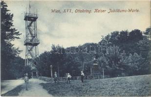 1909 Wien, Vienna, Bécs XVI. Ottakring, Kaiser Jubiläums Warte / look out tower