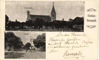 1899 Diószeg Castle, Church square