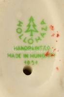 Hollóházi hattyú, kézzel festett, jelzett, apró kopásokkal, m: 8 cm