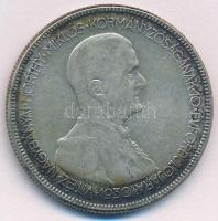 1930. 5P Horthy Jobbra Ag T:3 patina Adamo. P8