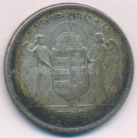 1930. 5P "Horthy Jobbra" Ag  T:3 patina
Adamo. P8