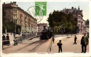 St Gallen Arriving train