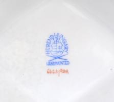 Herendi virágmintás porcelán váza, kézzel festett, jelzett, hibátlan, m: 27 cm