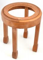 Antik fa éjjeliedény tartó szék, réz gombos lábbal. m: 50 cm
