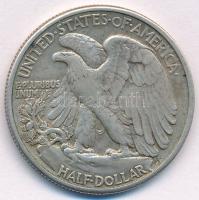 Amerikai Egyesült Államok 1940. 1/2$ Ag "Walking Liberty" T:2-
USA 1940. 1/2 Dollar Ag &q...