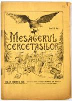 1928 Mesagerul Cercetasilor, román nyelvű cserkész újság 2 száma, az egyik szám hiányos (4-15. oldalak között hiányzó oldalakkal.)