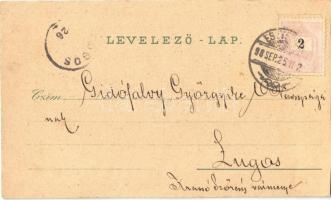 1898 Üdvözlet Éjjel. Legújabb éjjeli fölvétel. Szecessziós művészlap bagollyal és denevérrel / Night...