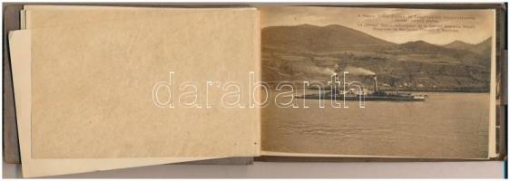 MFTR képeslapfüzet 10 ázott lappal, hajók / Postcard booklet of the Danube ship company with 10 wet ...
