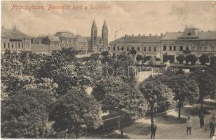 1909 Nyíregyháza, Besenyei kert és beltér, Wiener Adolf és Bodnár Pál üzlete, Póth Sámuel, bor, sör és szeszes italok mérése (szakadás / tear)