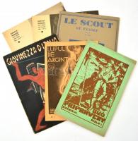 1926-1942 Vegyes cserkész újság tétel, 6 db: 
Entre-Nous svájci, francia nyelvű cserkész újság 2 sz...