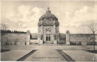 Krasznahorkaváralja, Krásnohorské Podhradie; mauzóleum. Falvi Jenő kiadása / mausoleum