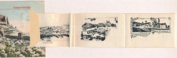 Szepesváralja, Spisské Podhradie; Szepes vára. Sax Nándor kiadása / Spissky hrad / Zipser Schloss / ...