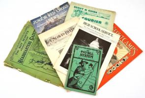 1920-1933 Vegyes angol nyelvű cserkész tétel, 5 db: 
1913 The Boy Scouts Association Headquarters G...