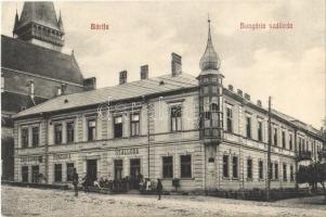 Bártfa, Bardiov, Bardejov; Hungária szálloda és sörcsarnok / hotel and beer hall