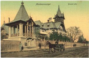 1911 Máramarossziget, Sighetu Marmatiei; Groedel villa. Wizner és Dávid kiadása / villa