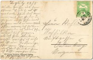 Trencsénteplic, Trencianske Teplice; Nyaralók völgye. Wertheim Zsigmond kiadása / Villenthal / villa...