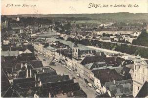 1908 Steyr, Blick vom Pfarrturm