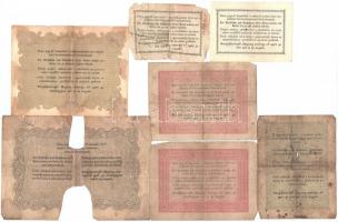 1848. 2Ft "Kossuth bankó" 5Ft "Kossuth bankó" vörösesbarna (2xklf), egyik tévnyo...