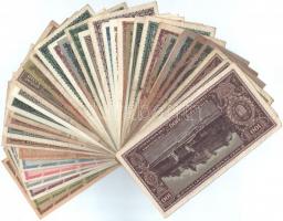 1945-1946. 30db vegyes pengő, adópengő bankjegy T:vegyes