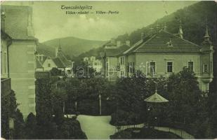 1908 Trencsénteplic, Trencianske Teplice; Villa negyed / Villas / Villen Partie (EK)