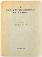 A magyar művészettörténet bibliográfiája. Bp., 1950. Múzeumok és műemlékek országos központja. Kissé sérült papírkötésben
