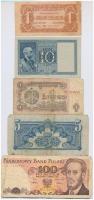 9db vegyes külföldi bankjegy, közte Olaszország 1939. 10L + Csehszlovákia 1944. 5K T:vegyes
9pcs of...