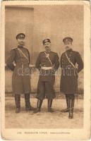 1916 Russische Typen, Infanterie-Offiziere / WWI Russian military, infantry officers (kopott sarkak / worn corners)