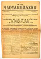 1944 Magyarország LI. évfolyam 205. száma, benne háborús hírekkel