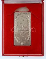 ~1980. "Csepel Vas- és Fémművek - 30 éves törzsgárda tagjának" aranyozott fém plakett sérü...