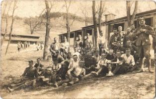 1929 Piliscsaba, Honvédek tavaszi gyakorlaton. / Hungarian soldiers' military practice in spring. Schäffer udv. fényk. photo (fl)