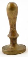 Monogramos réz pecsétnyomó, h: 4 cm