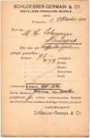 1901 Schloesser-Germain & Co. Distillerie Francaise Modele / French distillery advertisement and order form