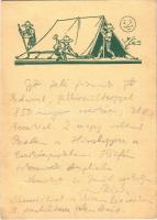 1929 Kiadja a Cserkészbolt / Hungarian scout art postcard s: Márton L. (EK)