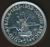 Dél-Afrika 1952. 5Sh Ag "Fokváros felfedezése" T:2 apró ph.