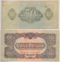 1944. 50P + 100P "Vöröshadsereg Parancsnoksága" T:III,III-