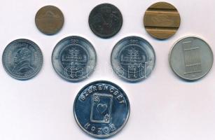 8db-os vegyes magyar és külföldi emlékérem és zseton tétel T:vegyes