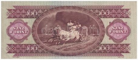1968. 100Ft nyomdai papírráncokkal T:I,I-
Adamo F32