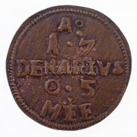 DN II. Rákóczi Ferenc 1704-1711. Denár mintájára készült Br "MÉE" emlékérem (18mm) T:2