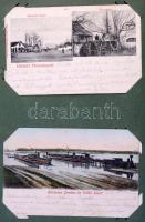 Több mint 170 db régi képeslap családi levelezésből, zömmel az 1900-as évekből, Magyarország minden ...