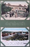 Több mint 170 db régi képeslap családi levelezésből, zömmel az 1900-as évekből, Magyarország minden ...