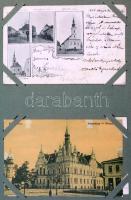 Több mint 170 db régi képeslap családi levelezésből, zömmel az 1900-as évekből, Magyarország minden ...