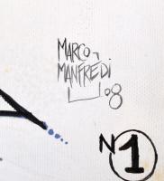 Marco Manfredi: The Queen. Olaj, vászon. Keretben. 44x35 cm