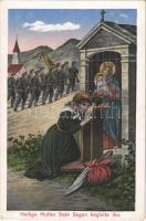 1916 Heilige Mutter Dein Segen begleite ihn / WWI Austro-Hungarian K.u.K. military, prayer. M.M.S.W. III/2. (EK)