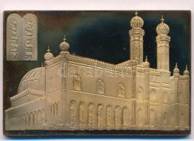 DN "Budapest 1859" kétoldalas, a Dohány utcai Zsinagógát ábrázoló Br plakett (40x60mm) T:1...