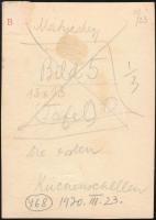 1930 Kinszki Imre (1901-1945) budapesti fotóművész jelzés nélküli, de általa feliratozott, vintage f...