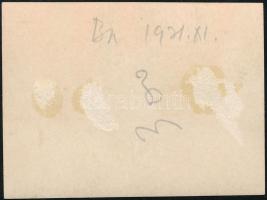 1931 Kinszki Imre (1901-1945) budapesti fotóművész jelzés nélküli, de általa feliratozott, vintage f...