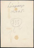 1930 Kinszki Imre (1901-1945) budapesti fotóművész jelzés nélküli, de általa feliratozott, vintage f...